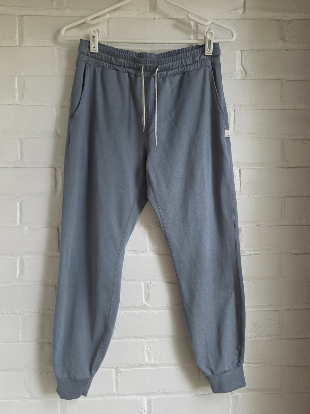 Vuori XS Performance Jogger Stretch Drawstring Blue Heather SEE MEASUREMENTS